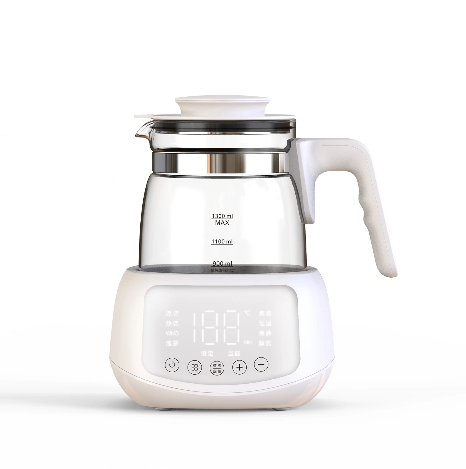 Baby Electric Kettle Bottle Warmer Multifunction Milk Modulator Glass