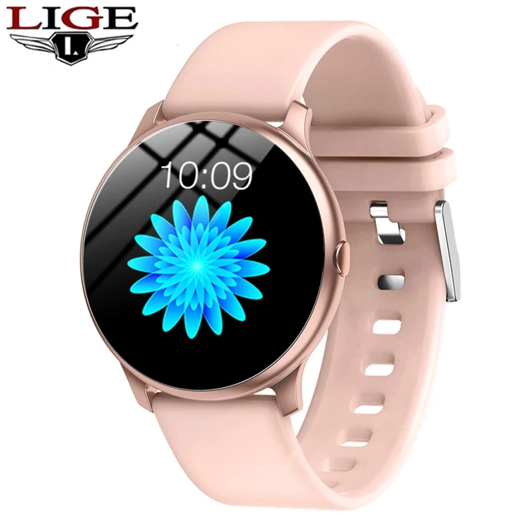 

LIGE 2021 New Smart Watch Women Men Heart Rate Blood Pressure Information Remind Sport Multifunctional Waterproof Watch BW0083