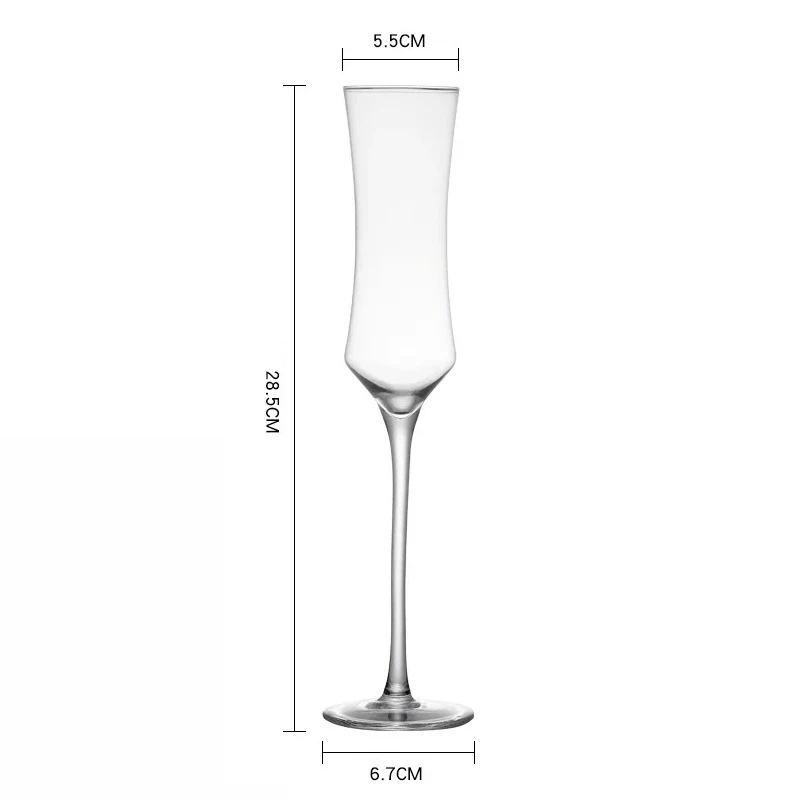Custom Cheap Bulk Crystal Glass Champagne Glasses Flutes For Wedding