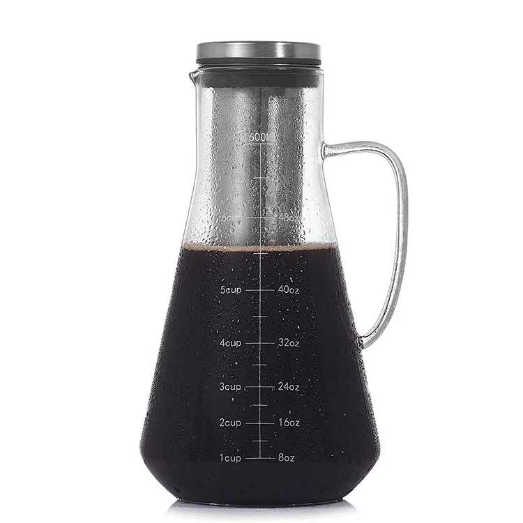 

New Arrival 2021 Online Shop Kitchen Accessories Wholesale Hot sale Eco-friendly Heat Resistant Glass Coffee Pot Manufacture