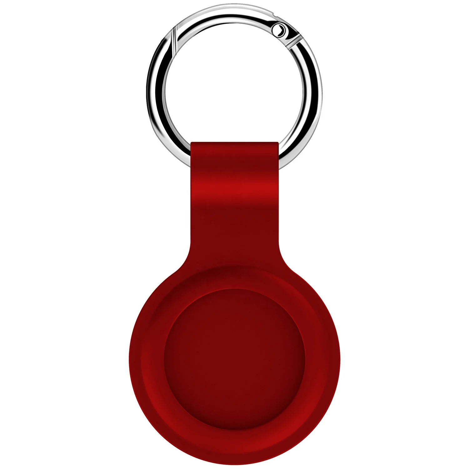 

2021 New Arrival Simple Fashional design Multipile color PU plastic with Keyring Protective Airtag Tracker Holder case