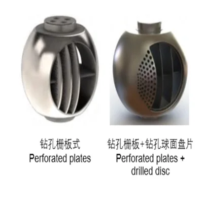PARCOL 4--4000   Series Control  Ball Valves  with different types like  Drilled disc Plates  Limiphon  control valve