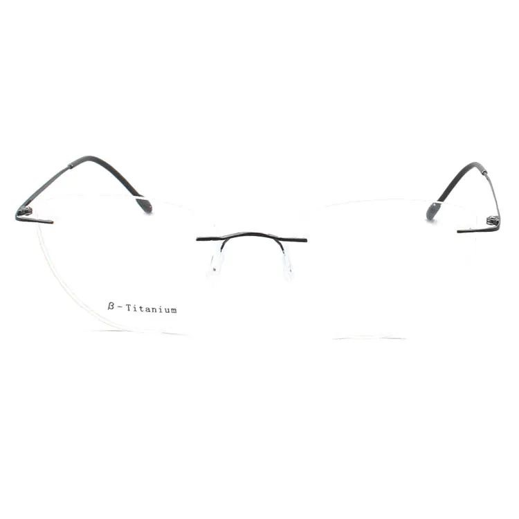 

Rimless Executive Optical Glasses Beta Titanium Frame Titan Metal Eyeglasses Eye Glasses Frame For Woman, 8 colors