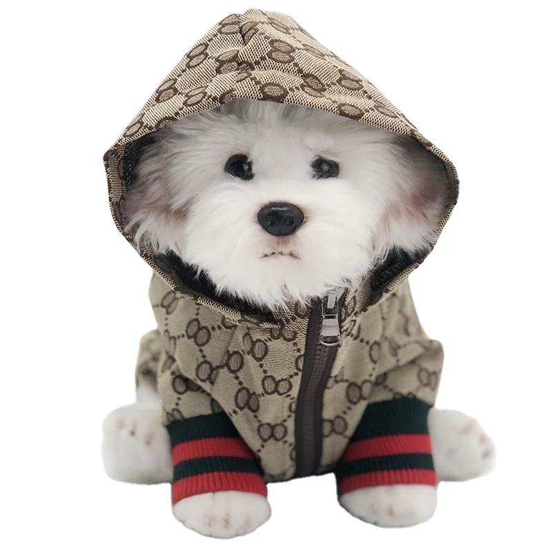 

High-end luxury brand Fashionable dog clothes dogs outwear zipper dog clothes coat, Picture