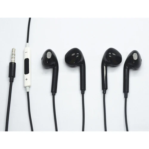 

High quality 3.5mm jack earphones headphone handsfree stereo in-ear wired earphone for iPhone, Balck