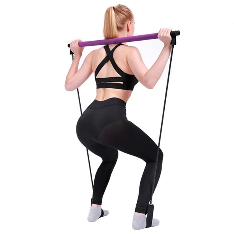 

New Fitness Gym Home Exercise Adjustable Yoga Stick Pilates Bar
