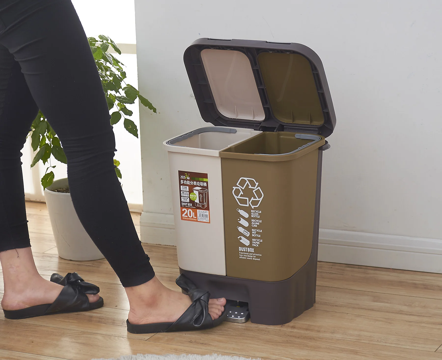China Supplier Household Office Square Paper Trash Can Waste Bin