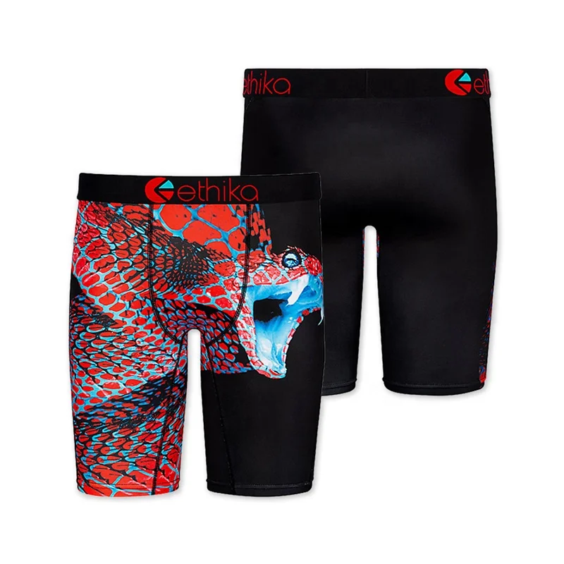 

Canton Hint Ethika Lux Python animal mens boxers briefs Ethika black seamless underwear