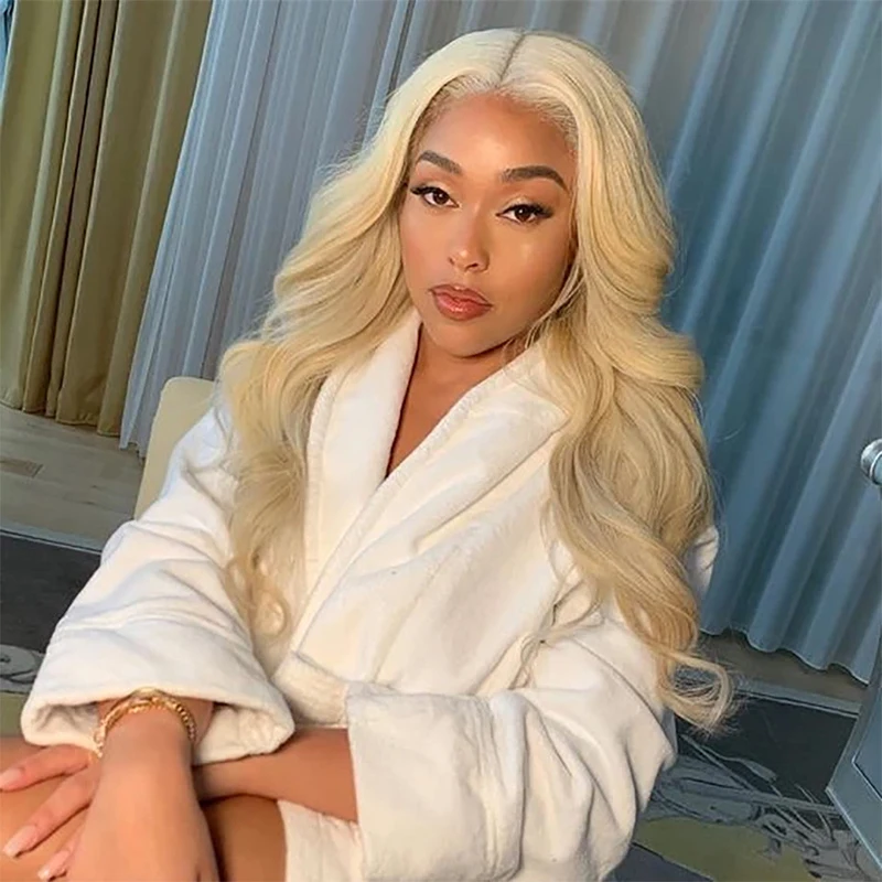

Full Machine Made Human Hair Wigs Brazilian Straight Short Bob Wig Remy Hair 613 Blonde Lace Front Wig For Woman