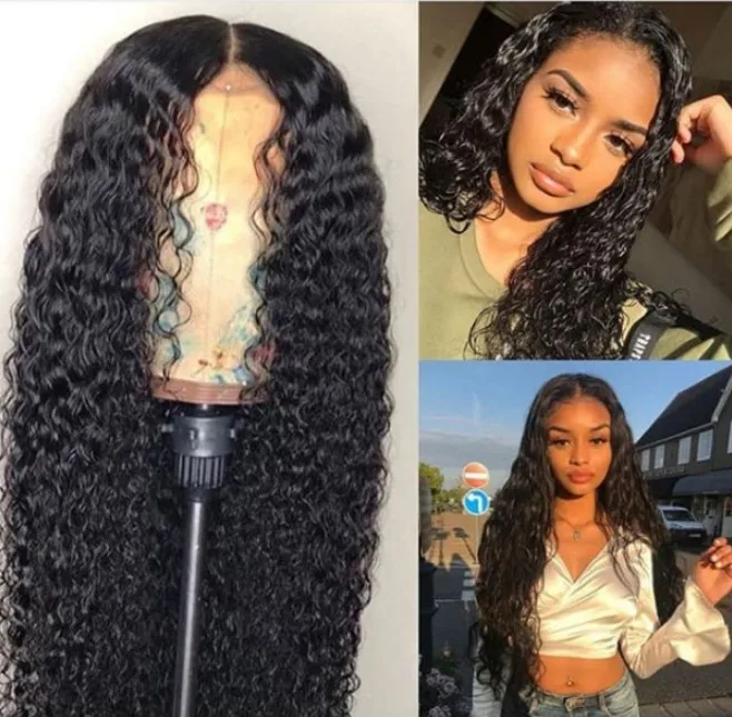 

he40165a Hot Selling High Quality Wig New Products Curly Hair For Women Lace Front Wig, Black