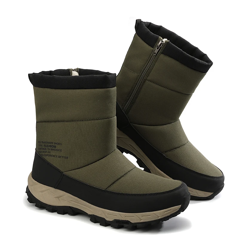 

New products wholesale fashion men winter snow boots lamb wool fur boots, Picture