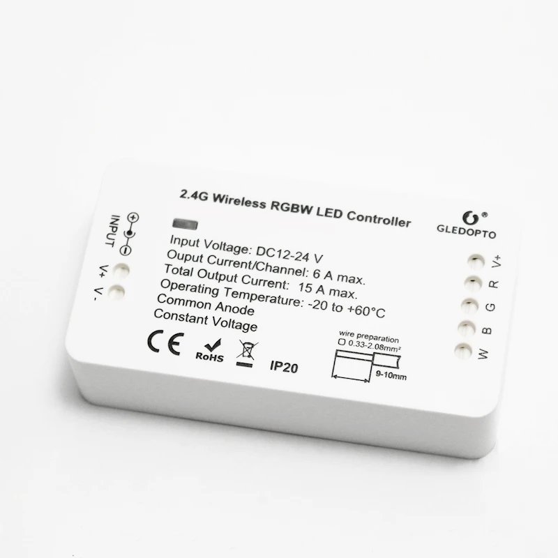 GLEDOPTO ZIGBEE  rgbw led strip  controller DC12V 24V constant current led driver