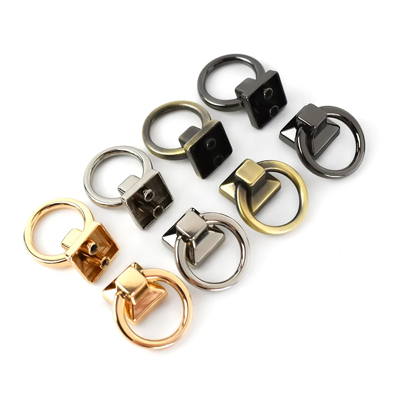 

Meetee BF935 18mm Alloy Ring Bag Hanging Pendant Hardware Accessories Chain Screw Rivet Side Clamp Hook Connecting Buckle, Gold,silver,gun black,bronze