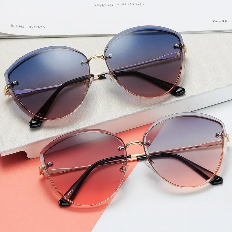 

New Fashion Ultraviolet-proof Sunglasses Women Metal Frame Sunglasses, 6 colors