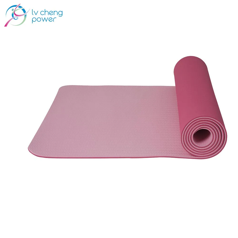 

Eco Friendly TPE Yoga Mat Yoga Pilates 6MM Textured Non Slip Surface Yoga Mats