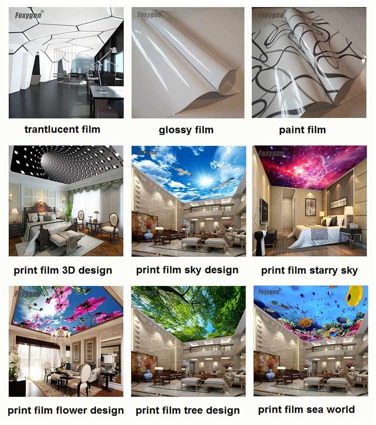 Pvc Stretch Ceiling Film Vivid Starry Night Sky Fiber Optic Star