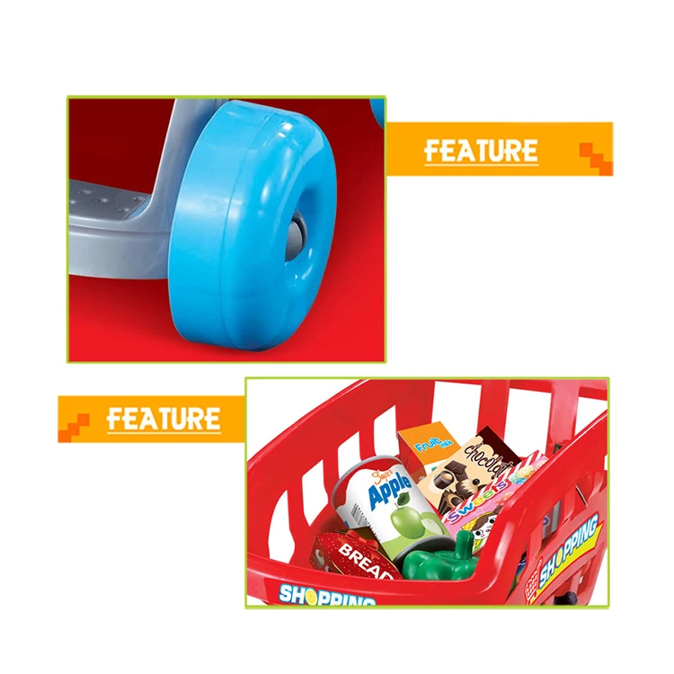 
CPSTOYS Kitchen supermarket toys 1 piece with trolley for pretend play for sale 