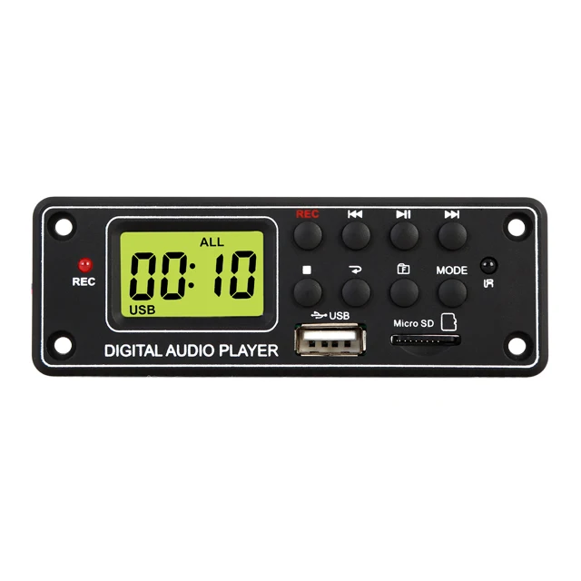 

High Quality USB MP3 Module BT SD Audio MP3 Player Decoder Module Circuit Board Segment LCD TPM-006a