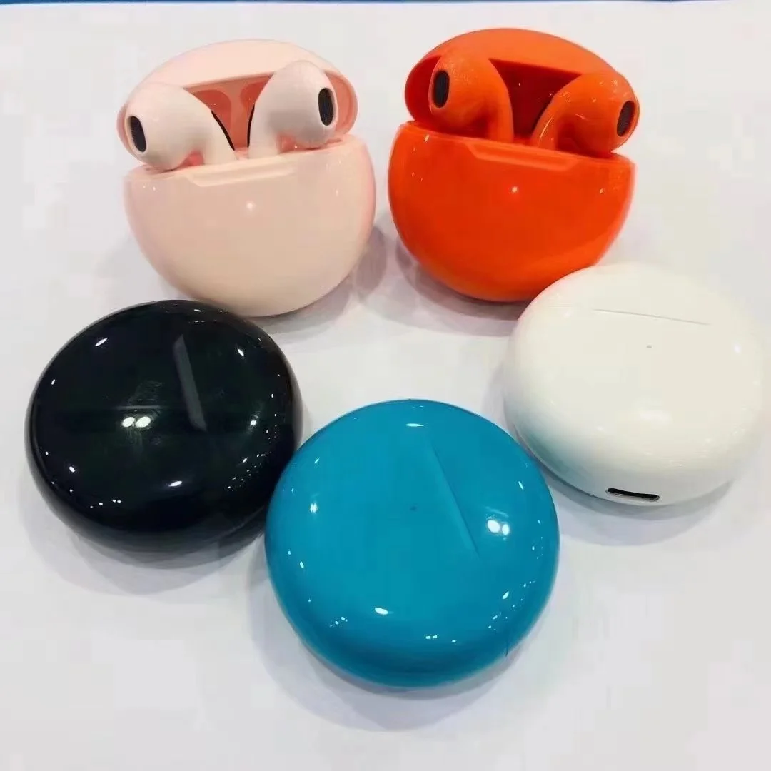 

TWS PRO 6 Pro6 7 Wireless Earbuds Pro4 BT 5.0 Headphones Wireless Charging Case for ios and Android Smart phones, Black white pink blue orange