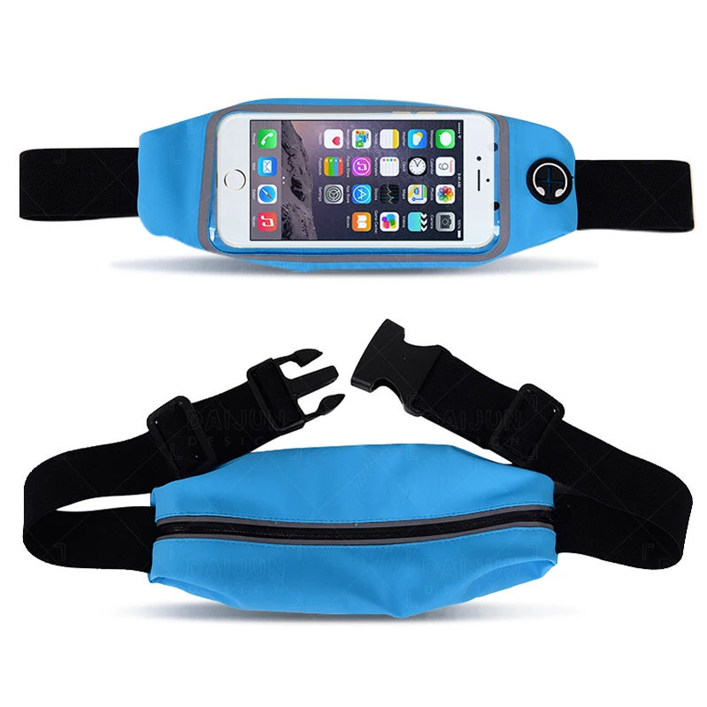 

outdoor Sport Waist Belt Bag Belt Mobile Phone Bag for running hiking sports, Various color