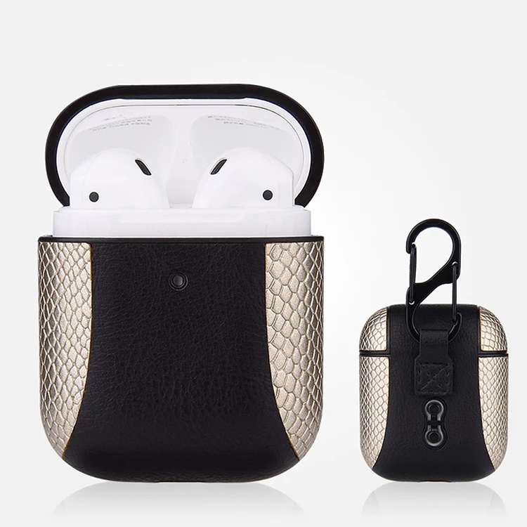 Luxury Pu leather Earphone Bag for Apple Airpods Pro Case