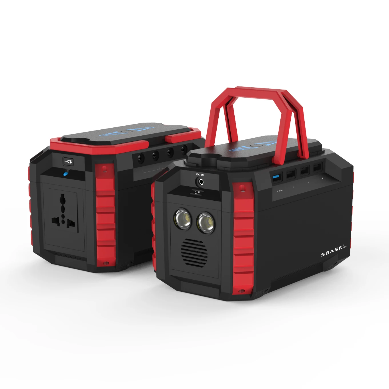 

Camping Portable Power 133Wh Portable Solar Station 150W rated inverter Portable Energy Storage Led lighting AC power bank, Black