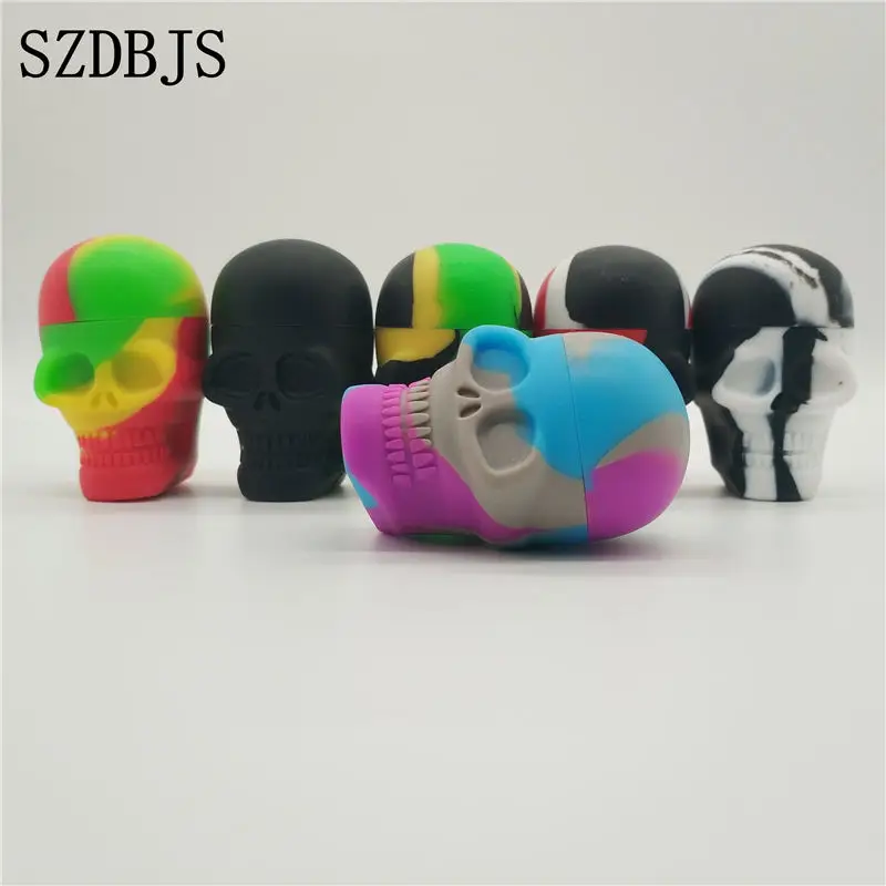 

Wholesale 15ML Silicone Wax Container For Weed Storage Jar non-stick silicone container tool jar, Mix color