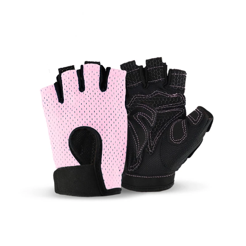 

wholesale breathable sports fitness gloves unisex finger-less fitness weight lifting gym gloves