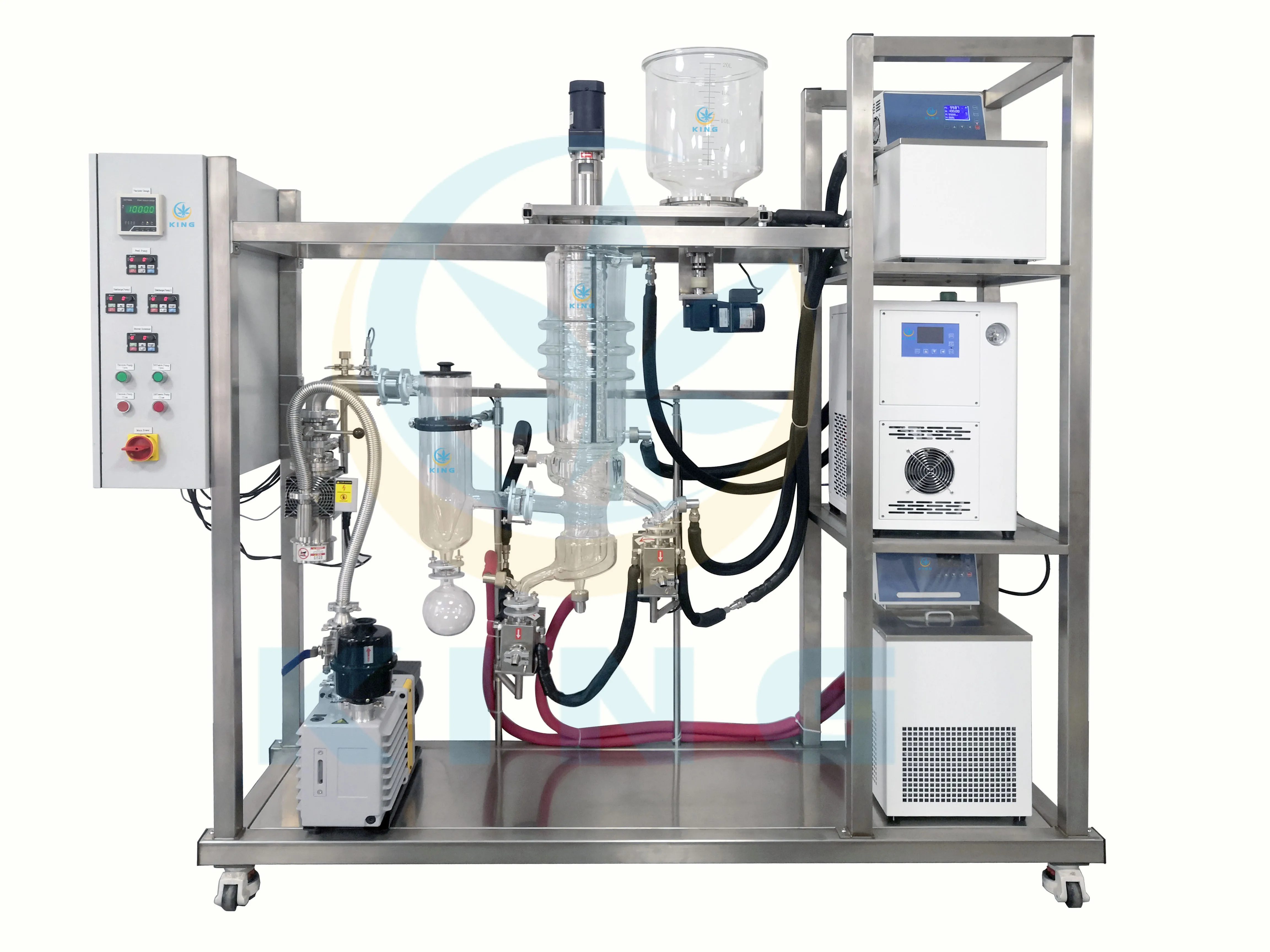 Molecular Distillation Industrial Spinning Band Distillation Gmd150 Distillation Machine For