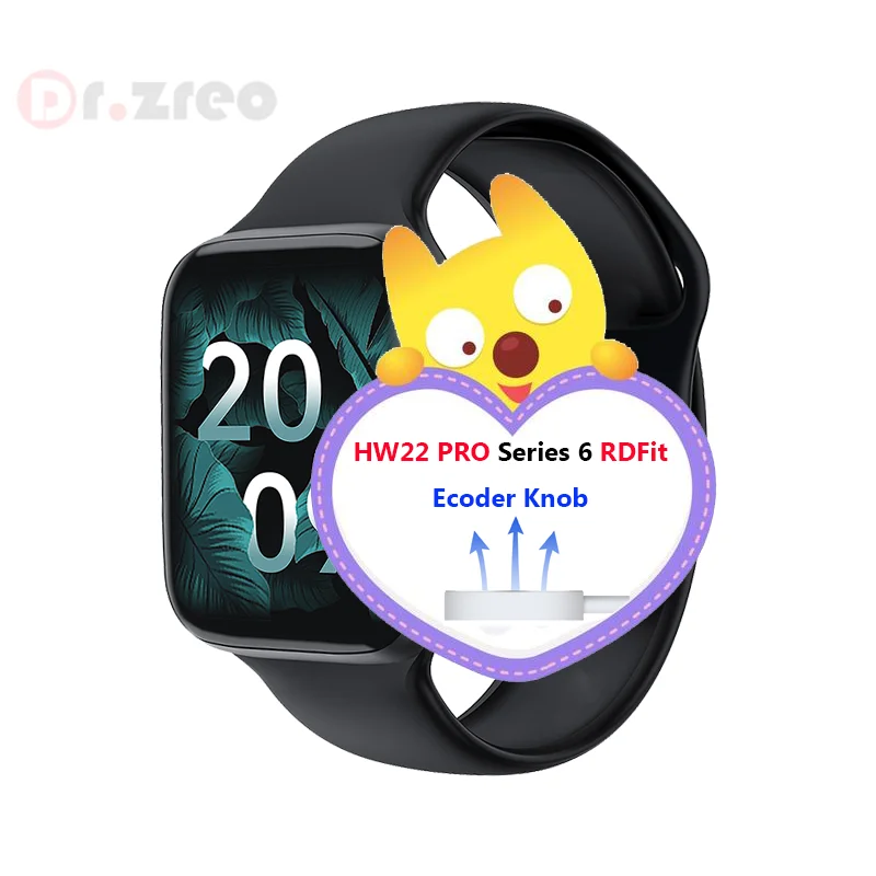 

IWO Smart Watch Men 44mm BT Call Waterproof Calculator Heart Rate Monitor New DIY Face HW22 Pro Smartwatch IOS Android