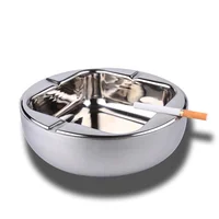 

Factory Excellent quality Luxury 20cm round square stainless steel custom cigar ashtray