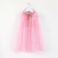 

girl Colorful Princess cloak kids Tulle cape for Halloween Christmas holiday