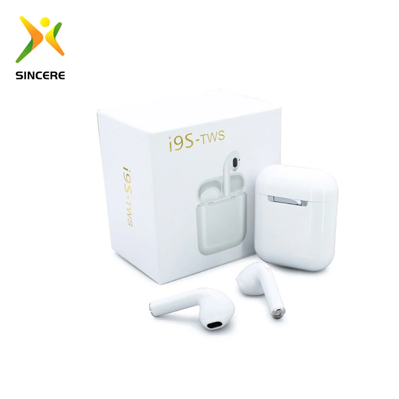 

Wholesale i9s tws 5.0 earphones with custom logo, White
