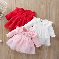 

Cute Baby Girl Clothes Dress Cotton Long Sleeve Dress