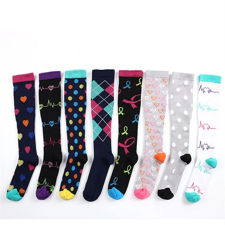 
Drop Shipping Customized Medical compression stockings 2030mmHg Sport Running women Nurse compression socks 