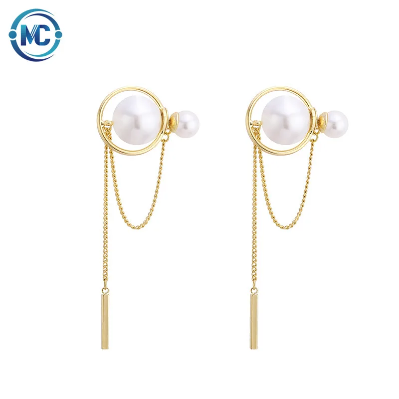 

Fashion new tassel earrings female simple fashion pearl earrings charm ladies gifts