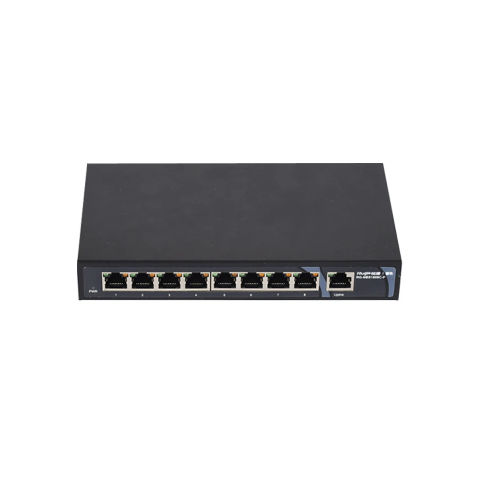 

Manufacturer 8 Port 100M POE/POE+ unmanagement Switch Network Ethernet 1 Gigabit 10/100/1000M uplink Factory, Black