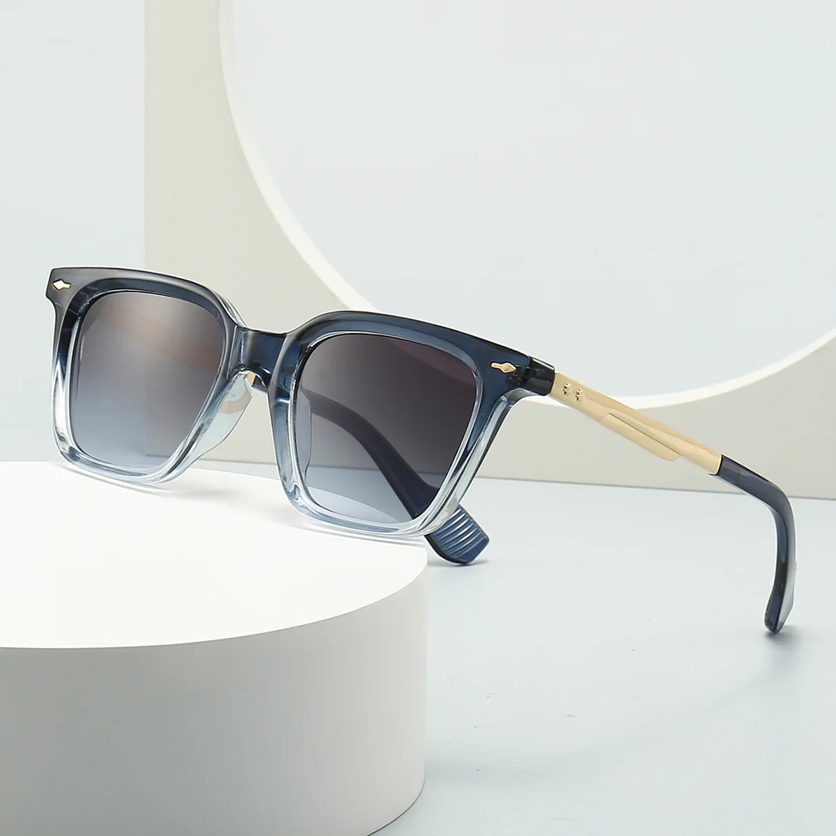 

6069 Trendy Custom logo Shades Luxury Brand Eyewear Shades De Sol Oculos Vintage Square Metal Sunglasses for men