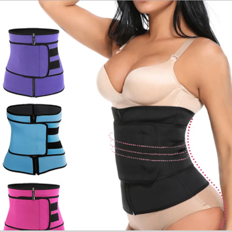 

Fashion Design Quality Detachable Slimming Corset Fitness Shaper Waist Belt Wrap High Compression Waist Trainer, Purple / blue / red / grey / custom colors