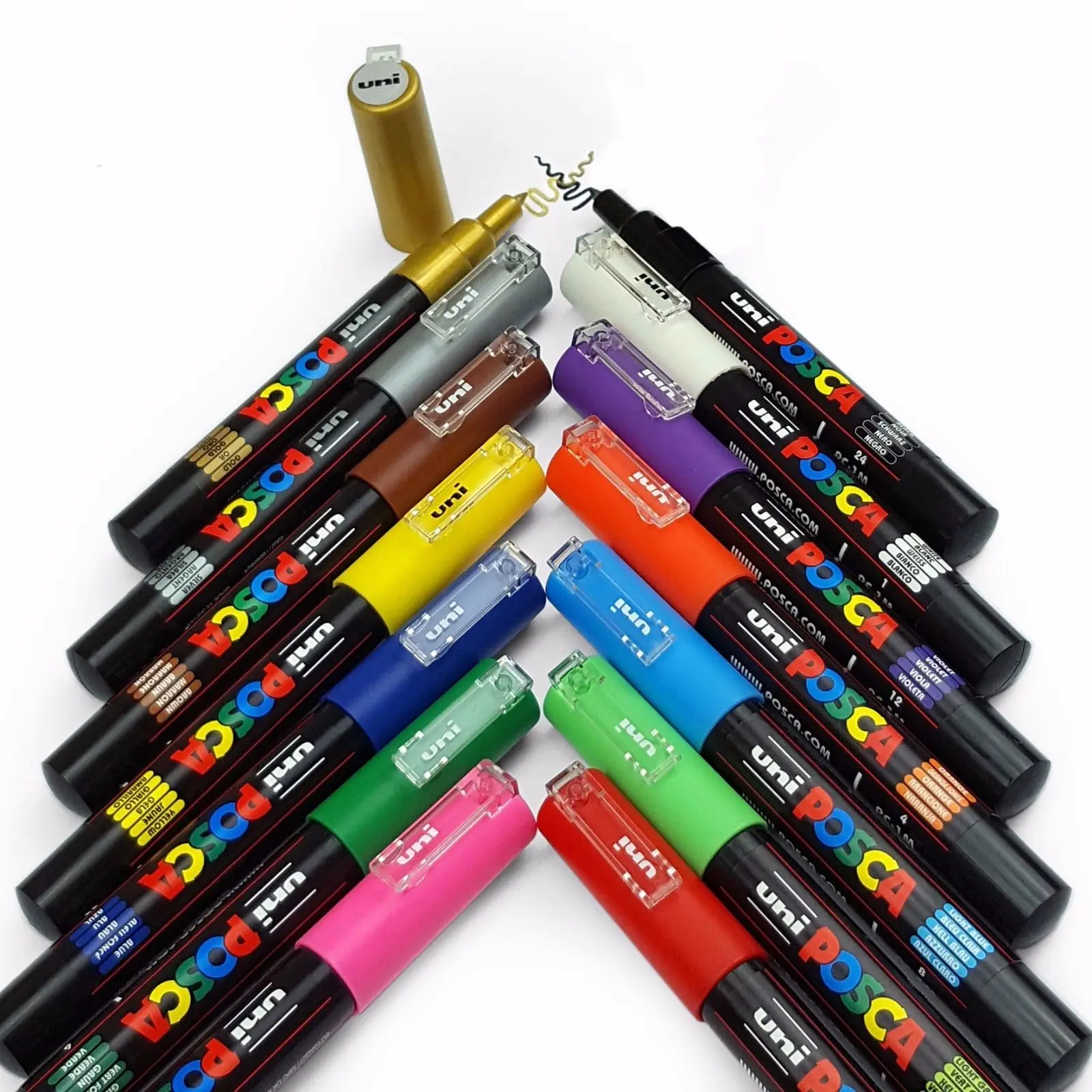 Uni Posca Paint Marker Full Range Bundle Set Mitsubishi Poster Colour ...