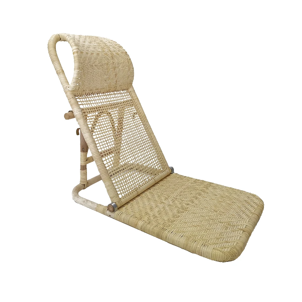 rattan folding beach chair