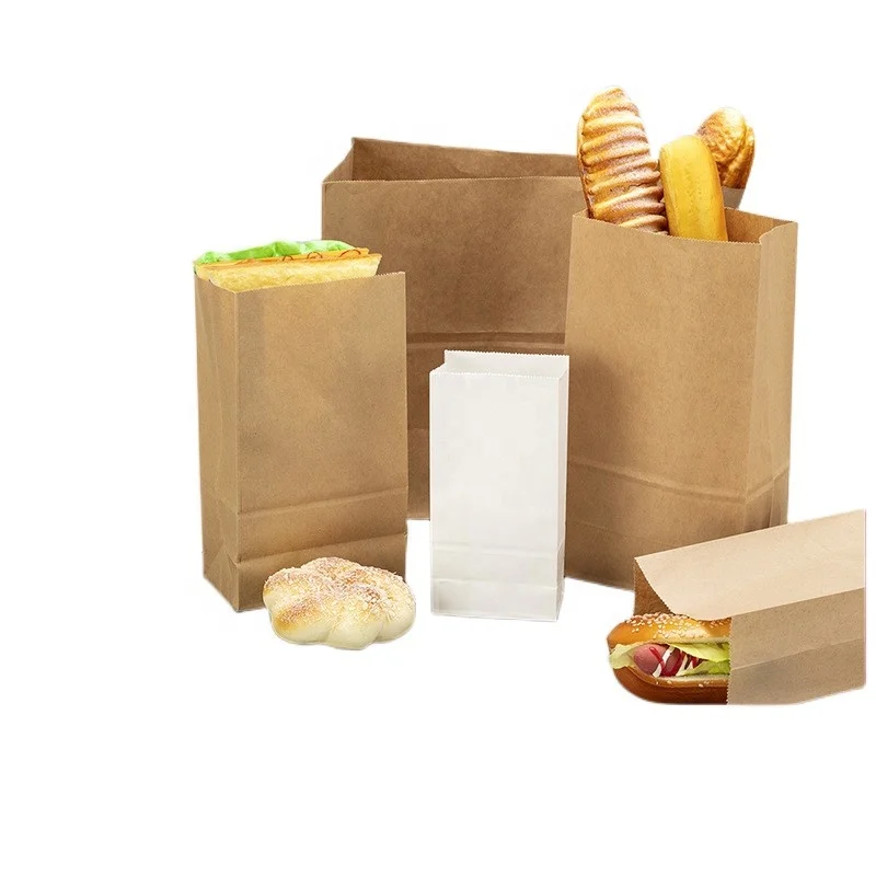 

Pouch Recycled White Stand Up Carry With Clear Window And Brown Kraft Paper Bag