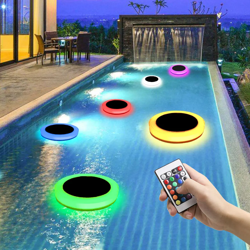 New Solar Power Waterproof Swimming Pool Lights Floating Led Pool Light