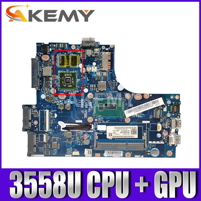 

Akemy S410 Mainboard For ideapad S410 LA-A321P Laptop Motherboard S410 Mainboard Test with 3558U cpu + GPU