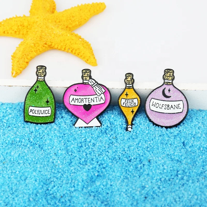 

Magic Bottle Style Enamel Pins For Clothing Bags Jackets Hat Backpacks Bag Accessory