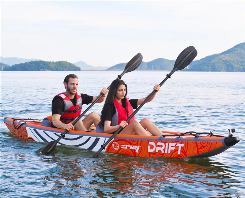 

Hot sale inflatable Kayak 2 person 14ft double seater Kayak fashion durable inflatable fishing boat 37641 kayak, Customized color