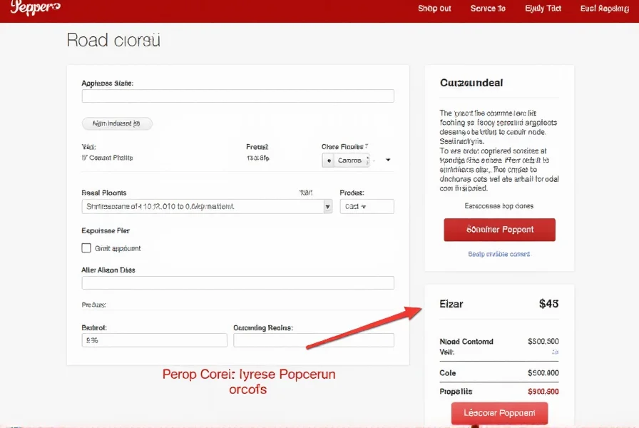 Pepper checkout page demonstrating proper discount code application process