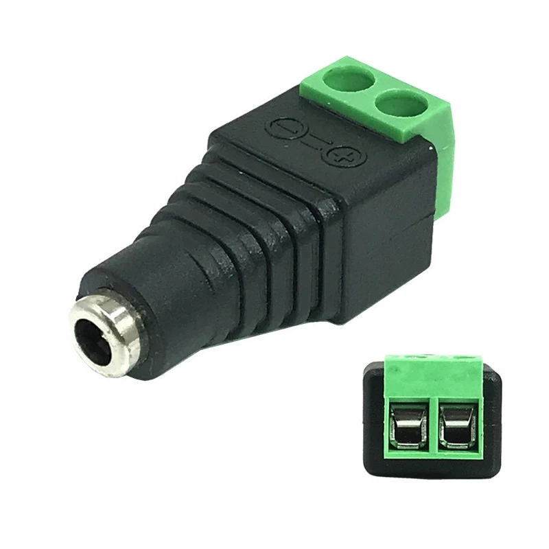 

DC Power Jack Adapter Plug DC 3.5x1.35 mm Female CCTV Wire Connector