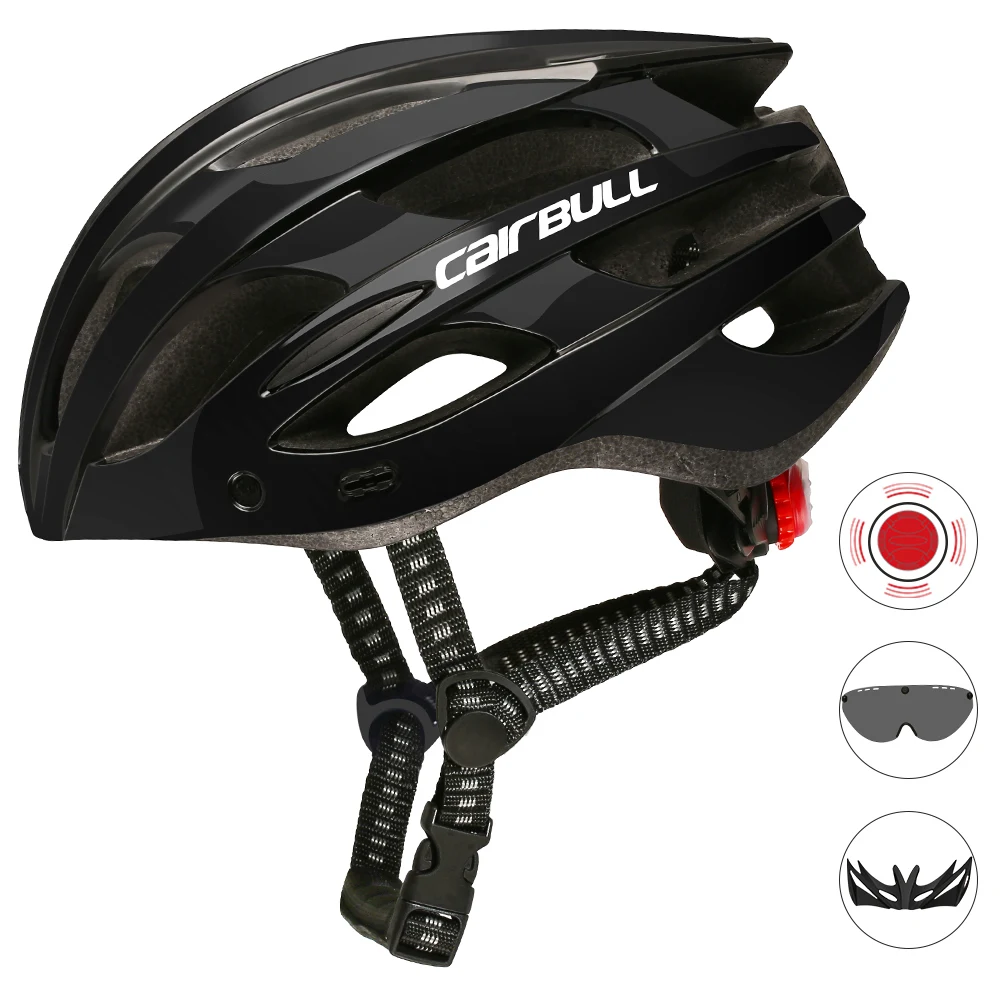 

CAIRBULL SPARK bike cycling helmet for adult with rear light and removable visor