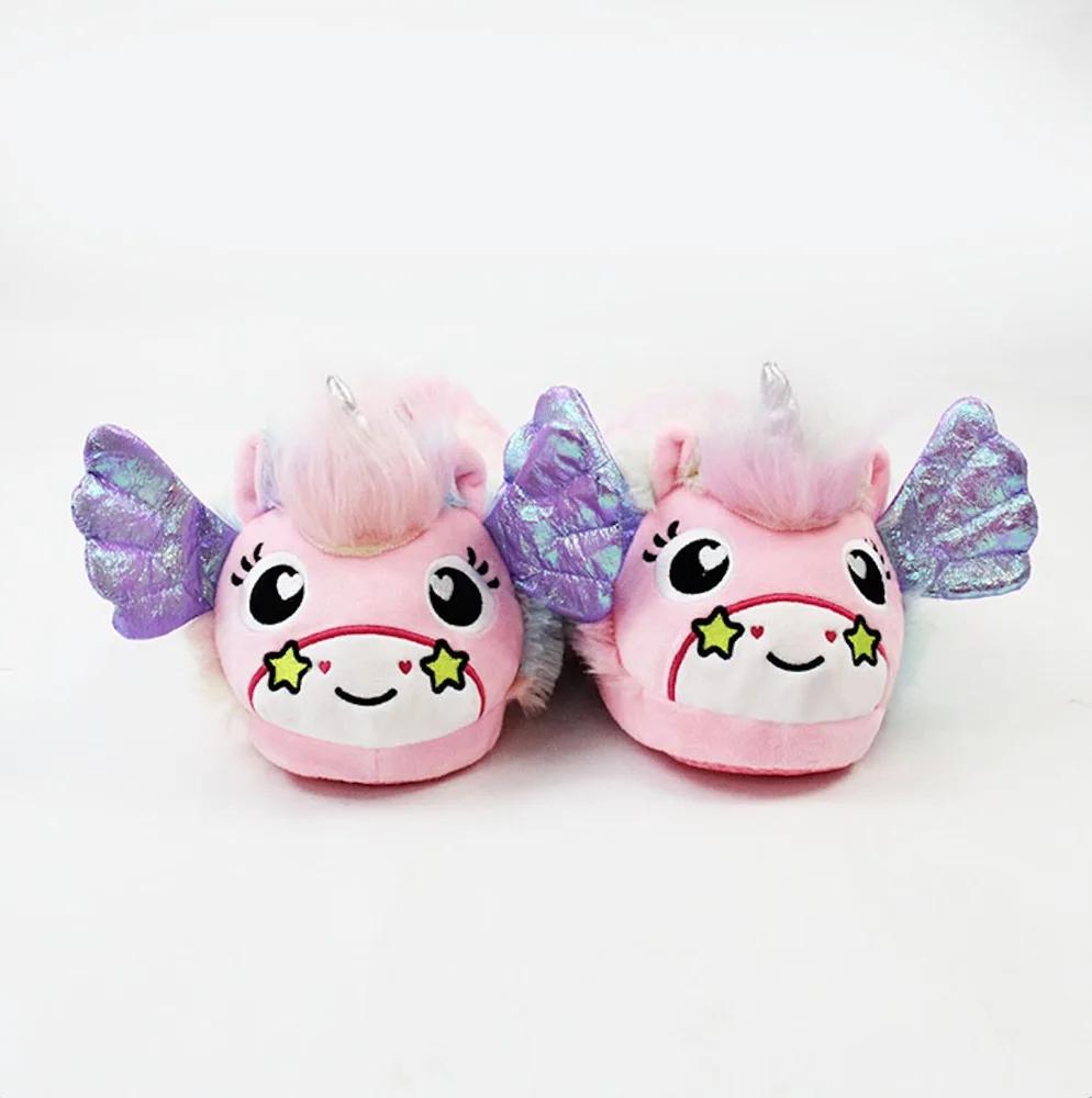 

Self-design Novelty Anime Shape Plush Slippers Cosy Women Indoor Winter Shoes A015, As picutres showed